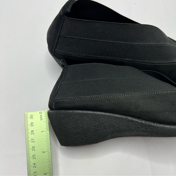 The Flexx Suede Wedge Boot Shootie Comfort Shoes Black Minimalist Booties Sz 8.5 - Picture 8 of 9